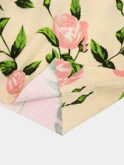 Printed Sweater-Cream Pop Floral