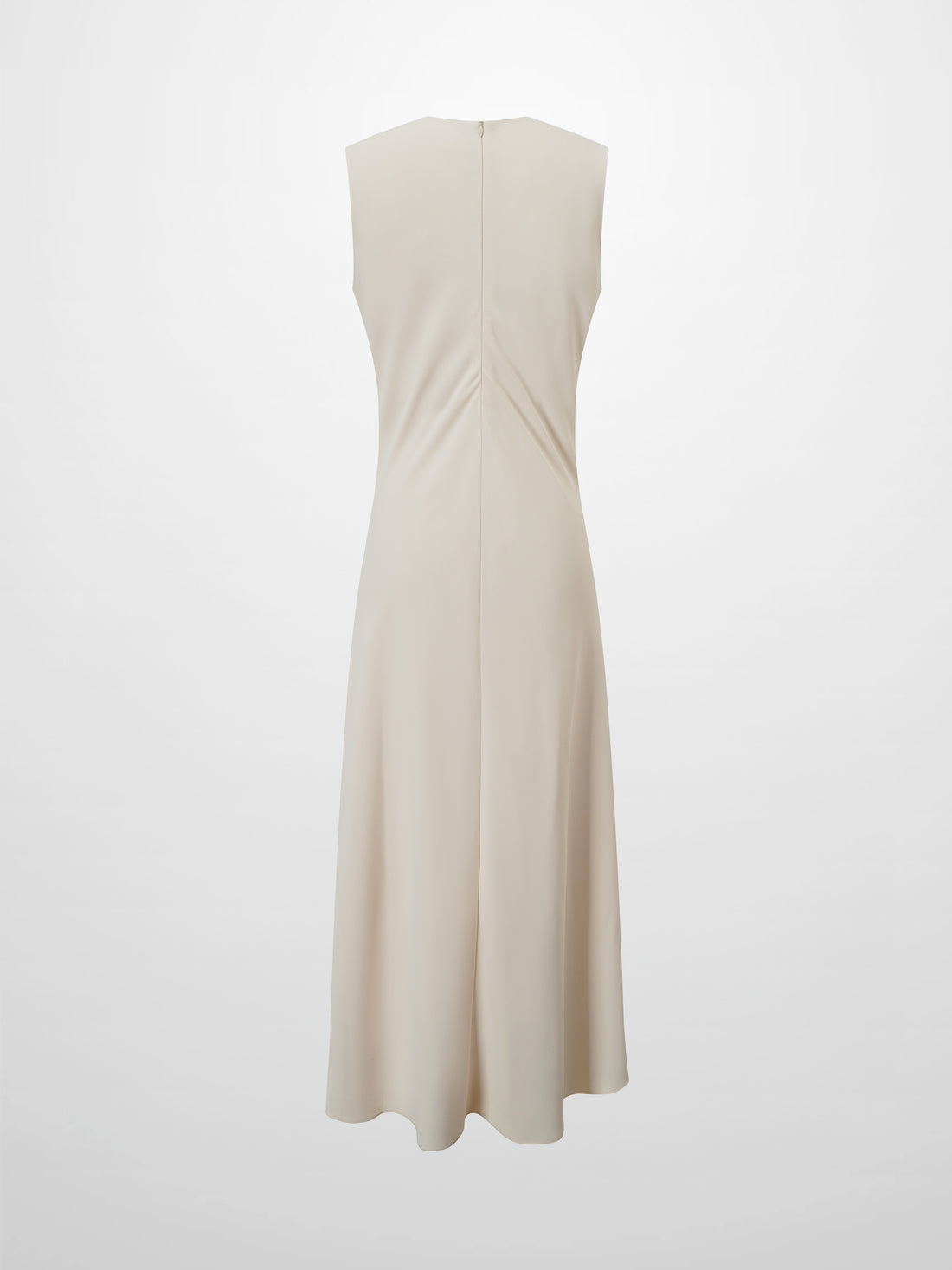 Crepe Slip Dress-Ivory
