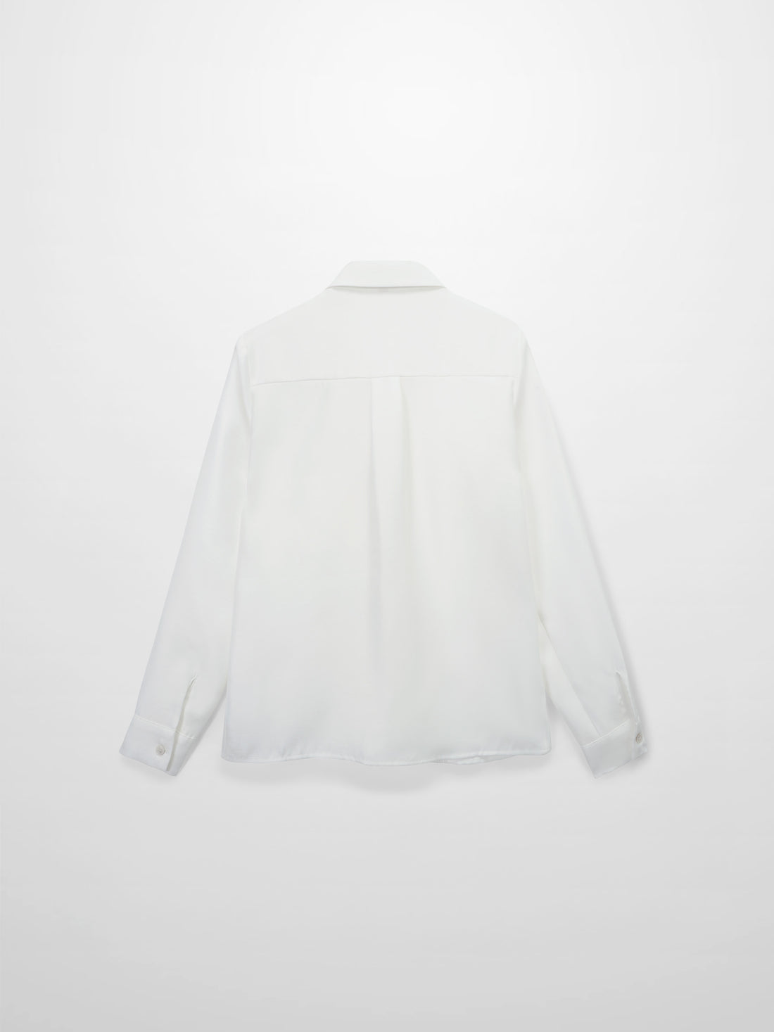 Pintuck Button Down Blouse-White