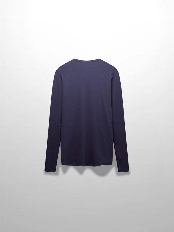 Crew Ribbed Dolman-Navy