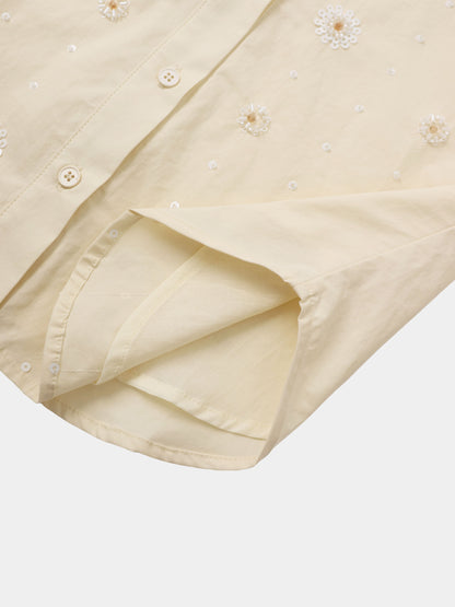 Embellished Blouse-Cream