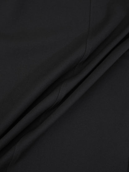 Straight Ponte Maxi Skirt-Black