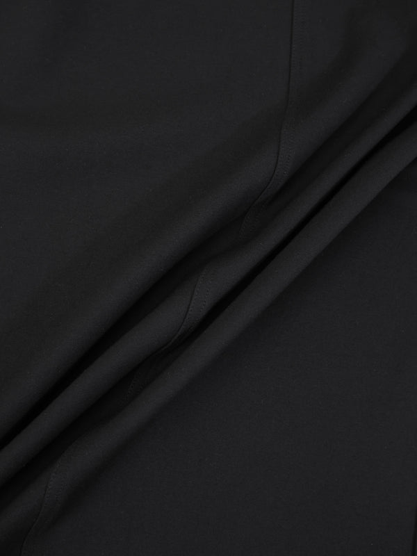 Straight Ponte Maxi Skirt-Black