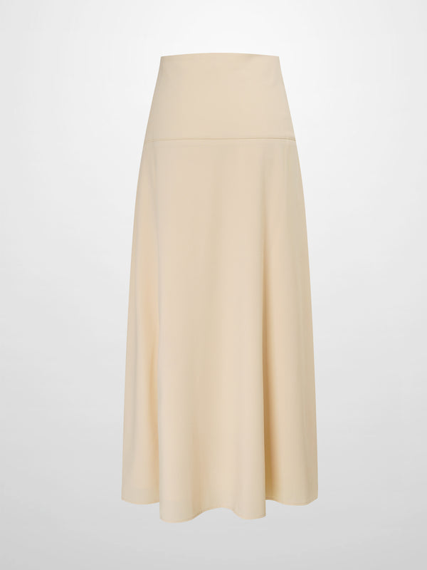 Side Button Yoke Skirt-Bone