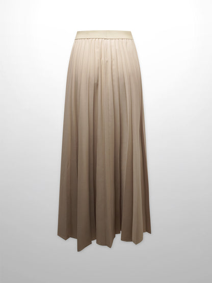 PLEATED SKIRT 37"- TAN