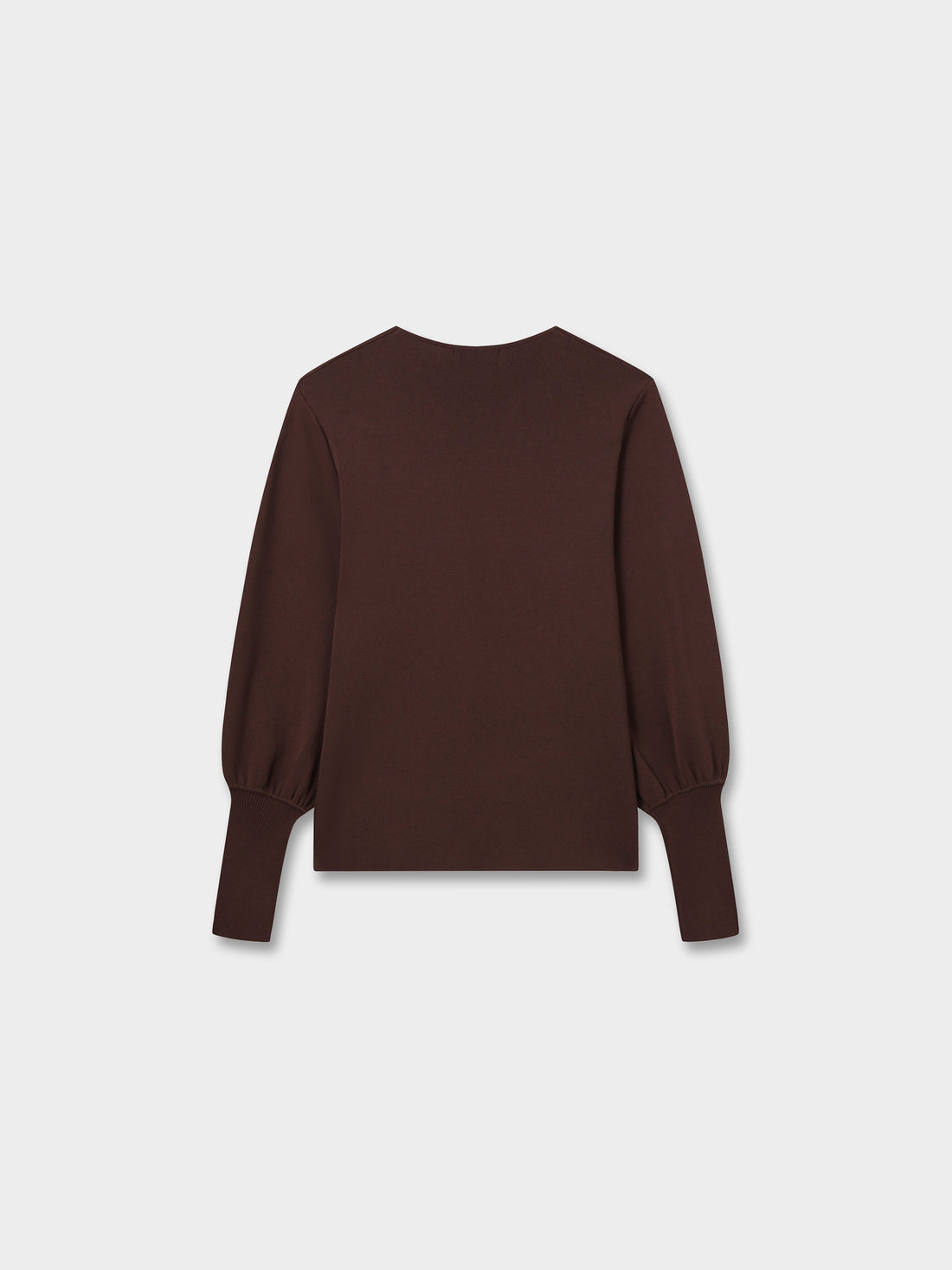 High Cuff Sweater- Brown