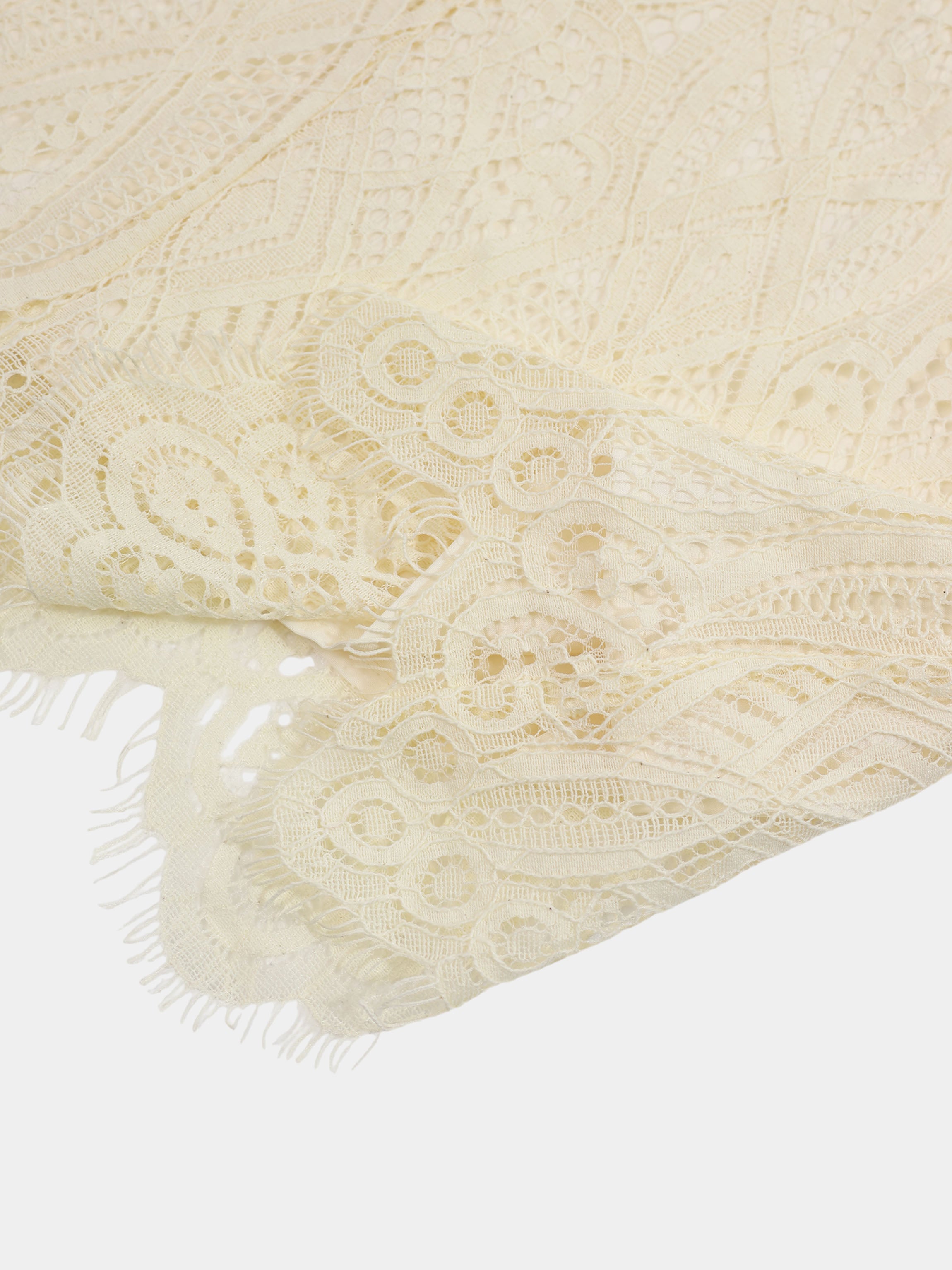 Lace Detail Dress-Ivory