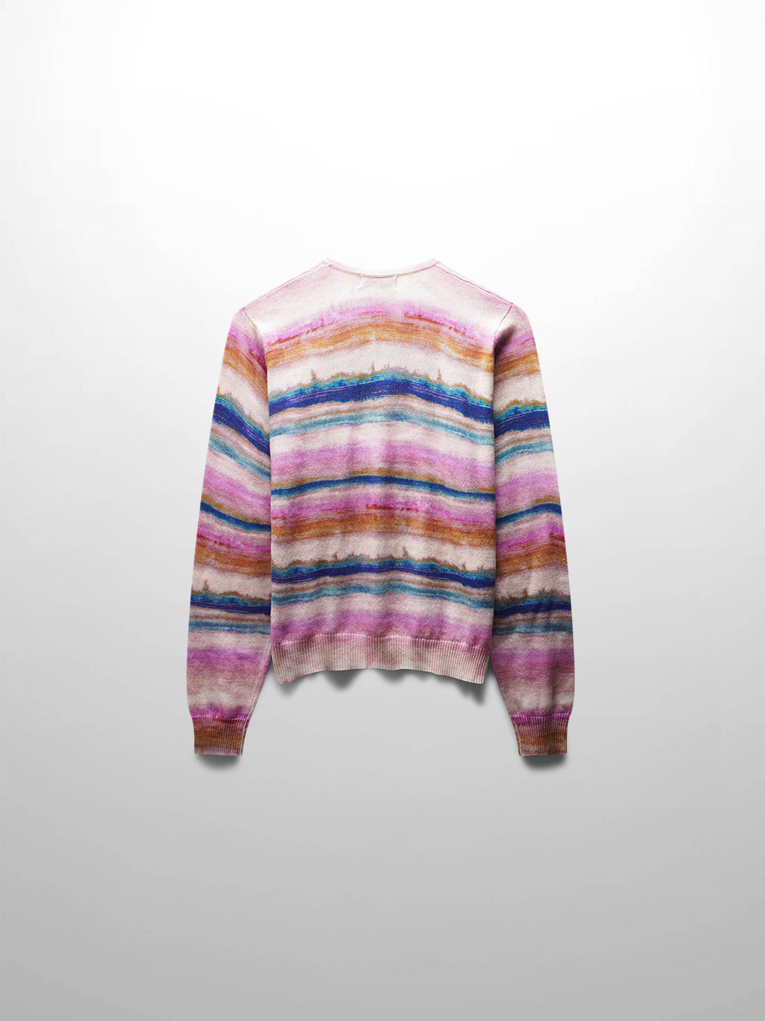 Printed Sweater-Watercolor Stripes