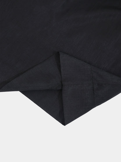 Prairie Bottom Shirt Dress-Black