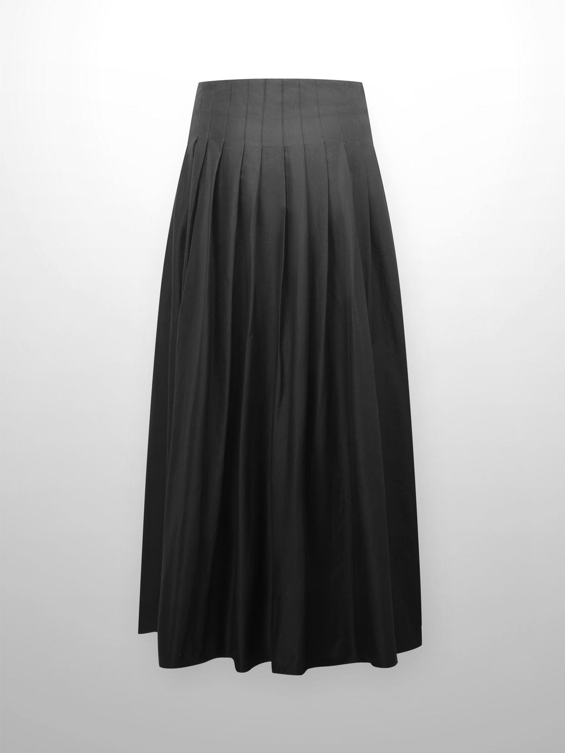 Full Pleated Skirt-Black