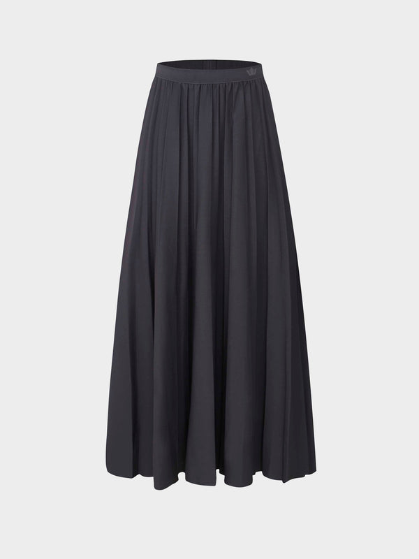 Pleated Skirt 35"-Dark Grey