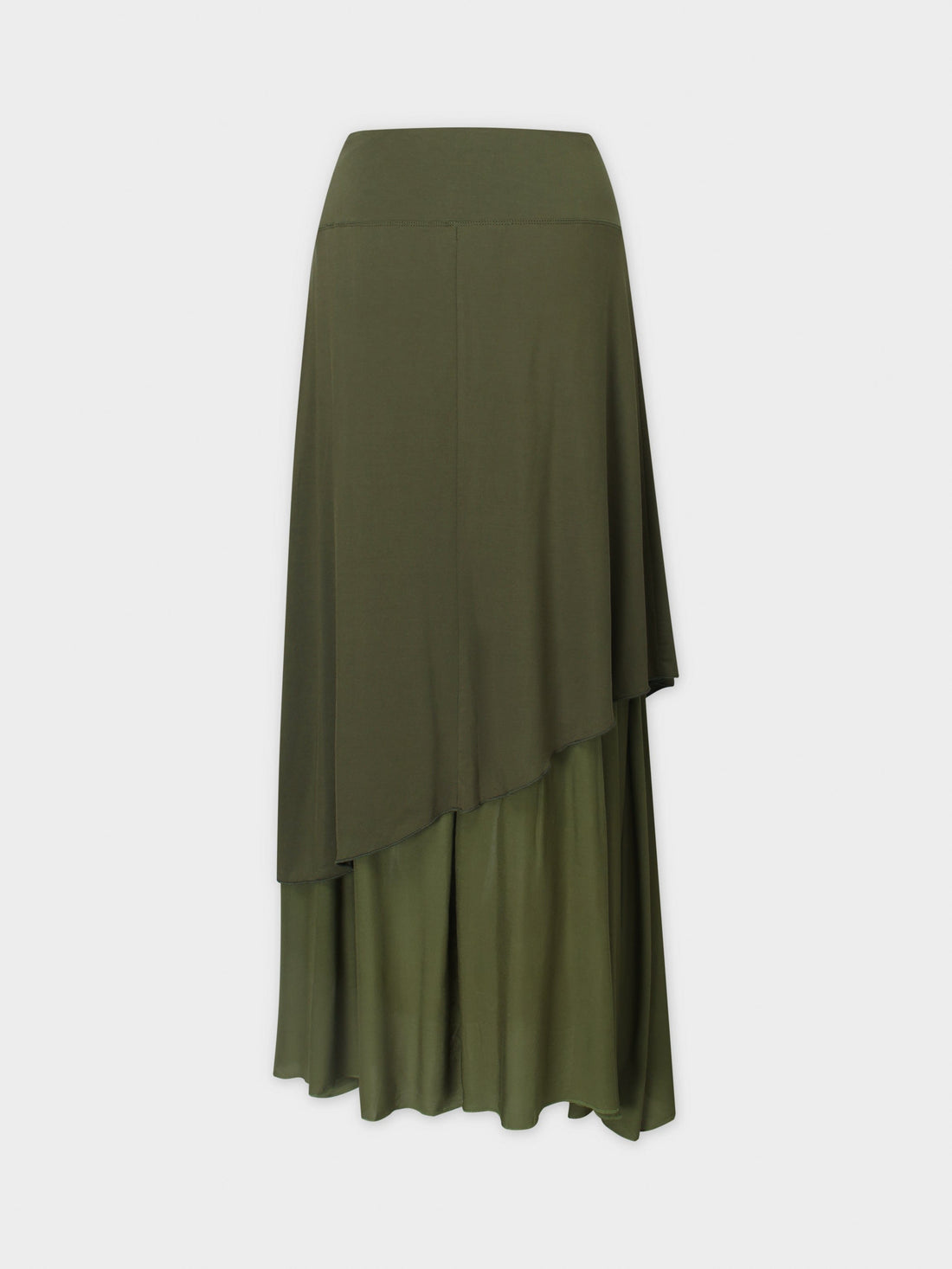 DOUBLE LAYER SKIRT-OLIVE