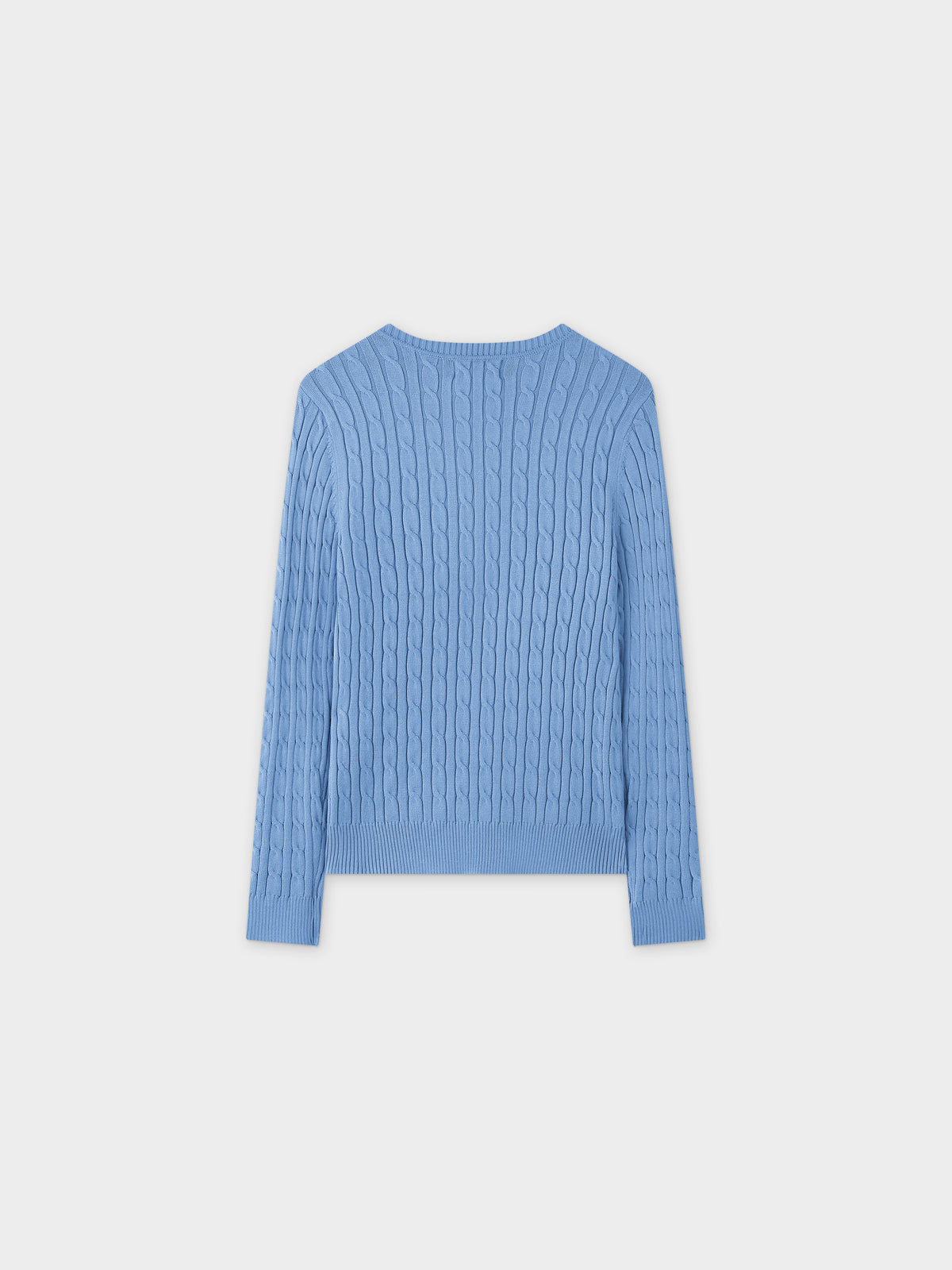 Knit Cable Sweater-Periwinkle
