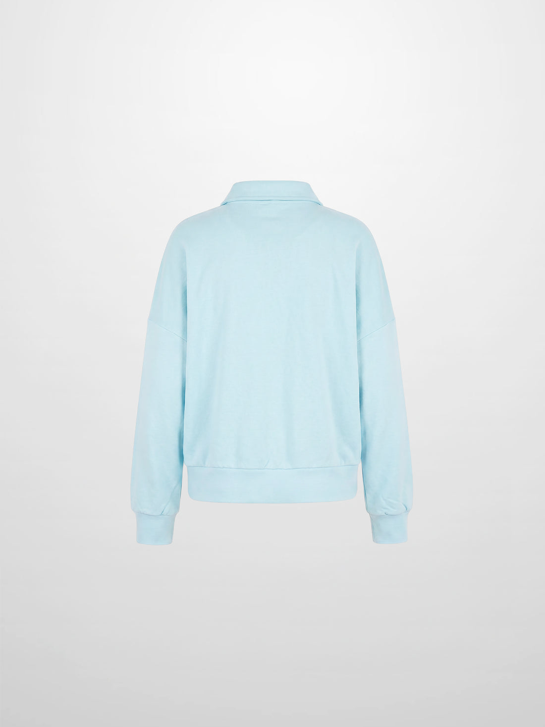 Collared Bomber Tee-Sky Blue
