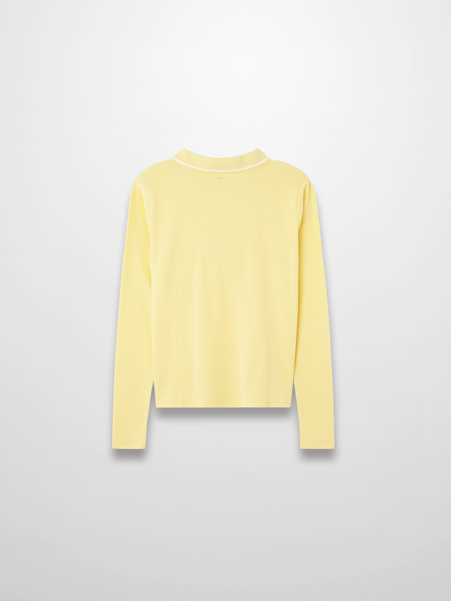 Collared High V T-Shirt-Yellow
