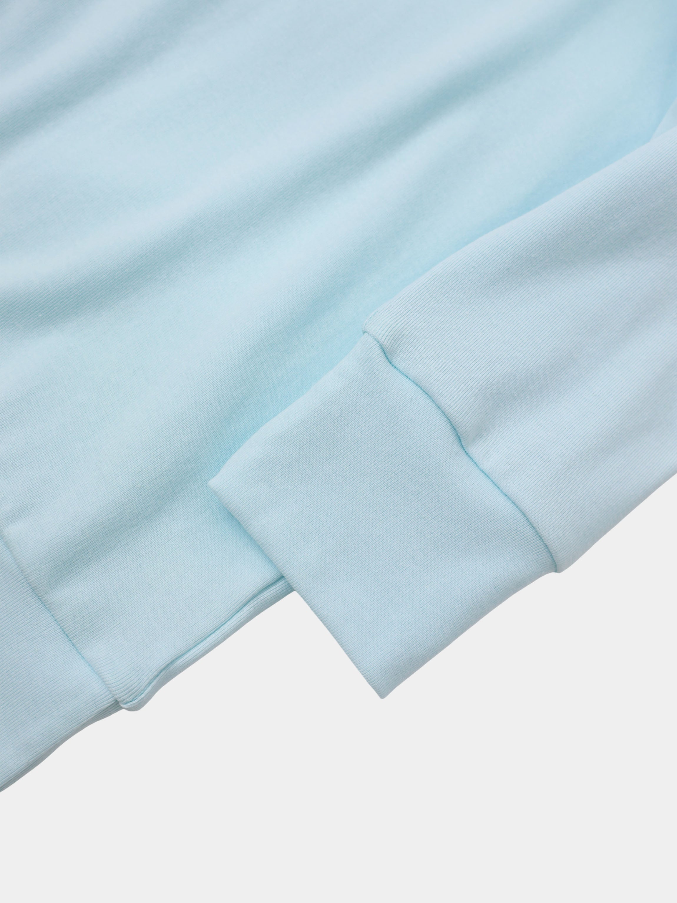 Collared Bomber Tee-Sky Blue
