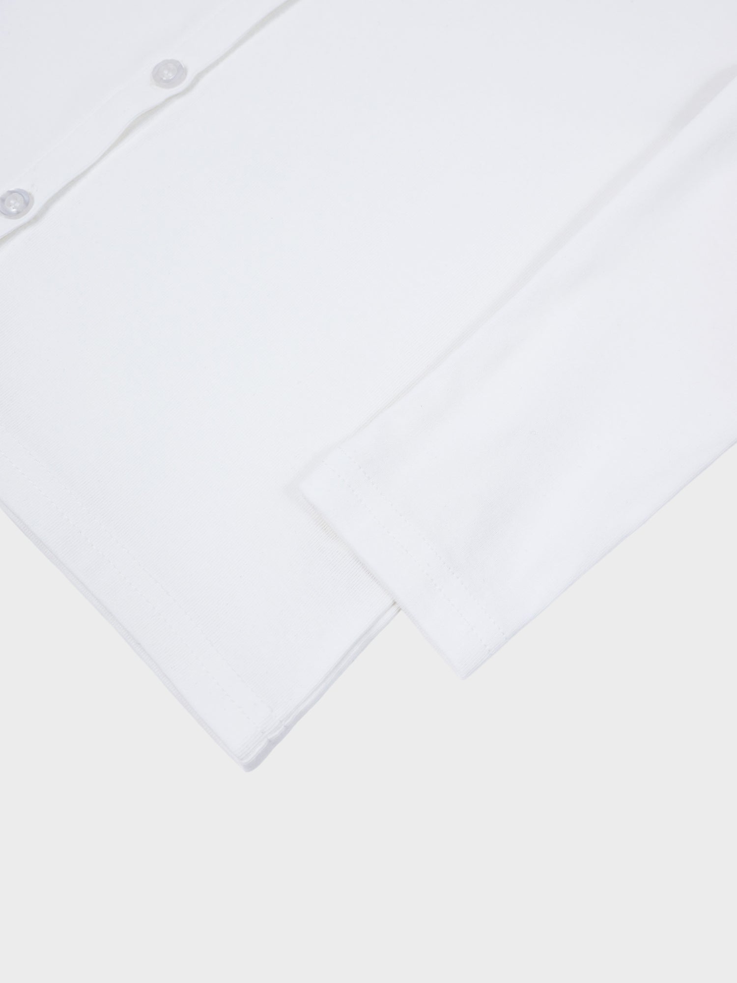 Crop T-Shirt Cardigan-White