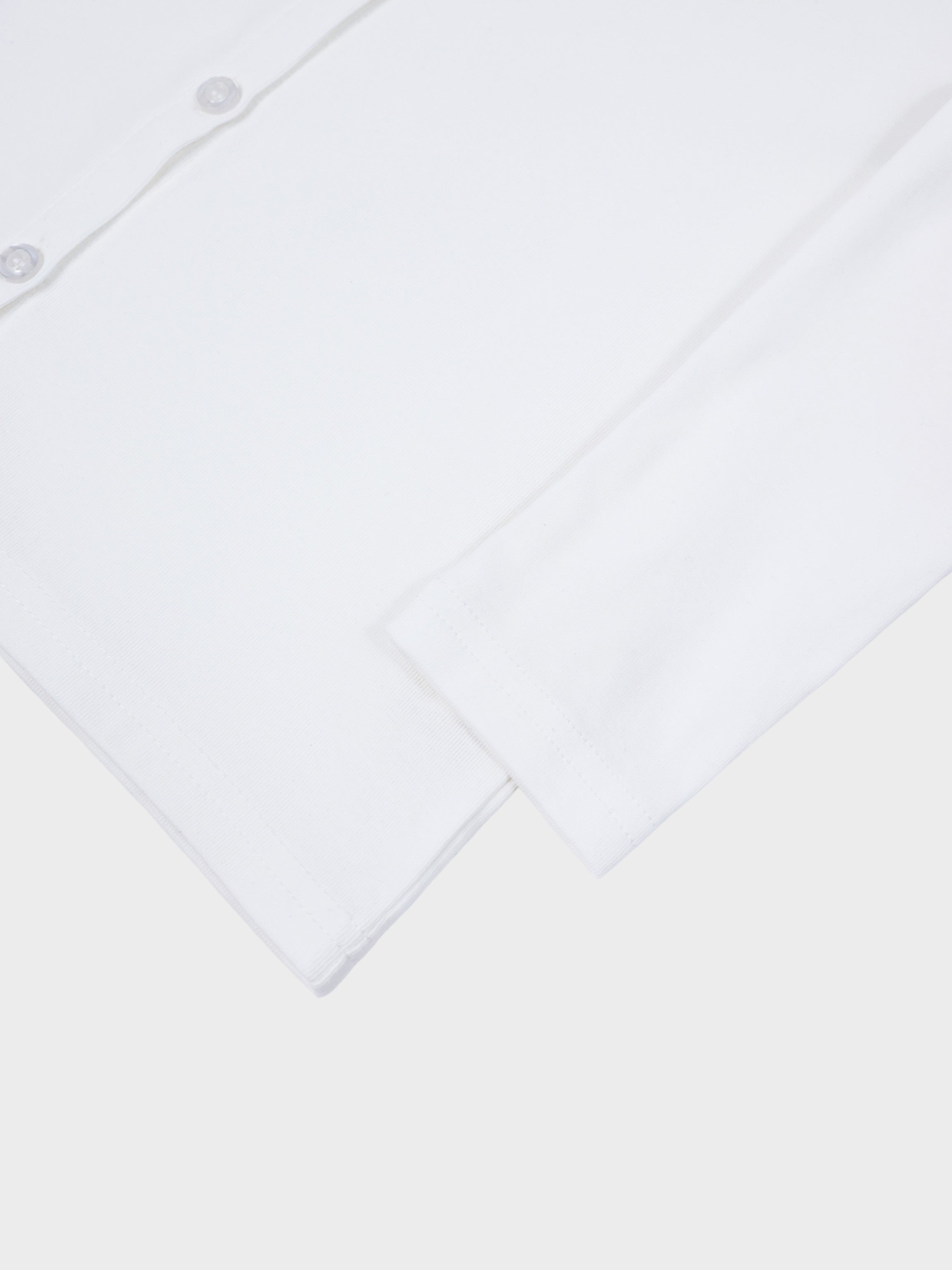 Crop T-Shirt Cardigan-White