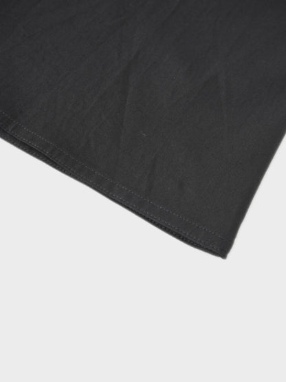 Cotton Yoke Circle Skirt-Black