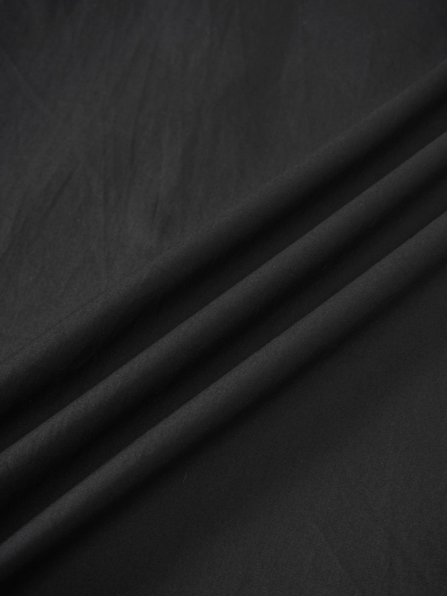 Cotton Yoke Circle Skirt-Black