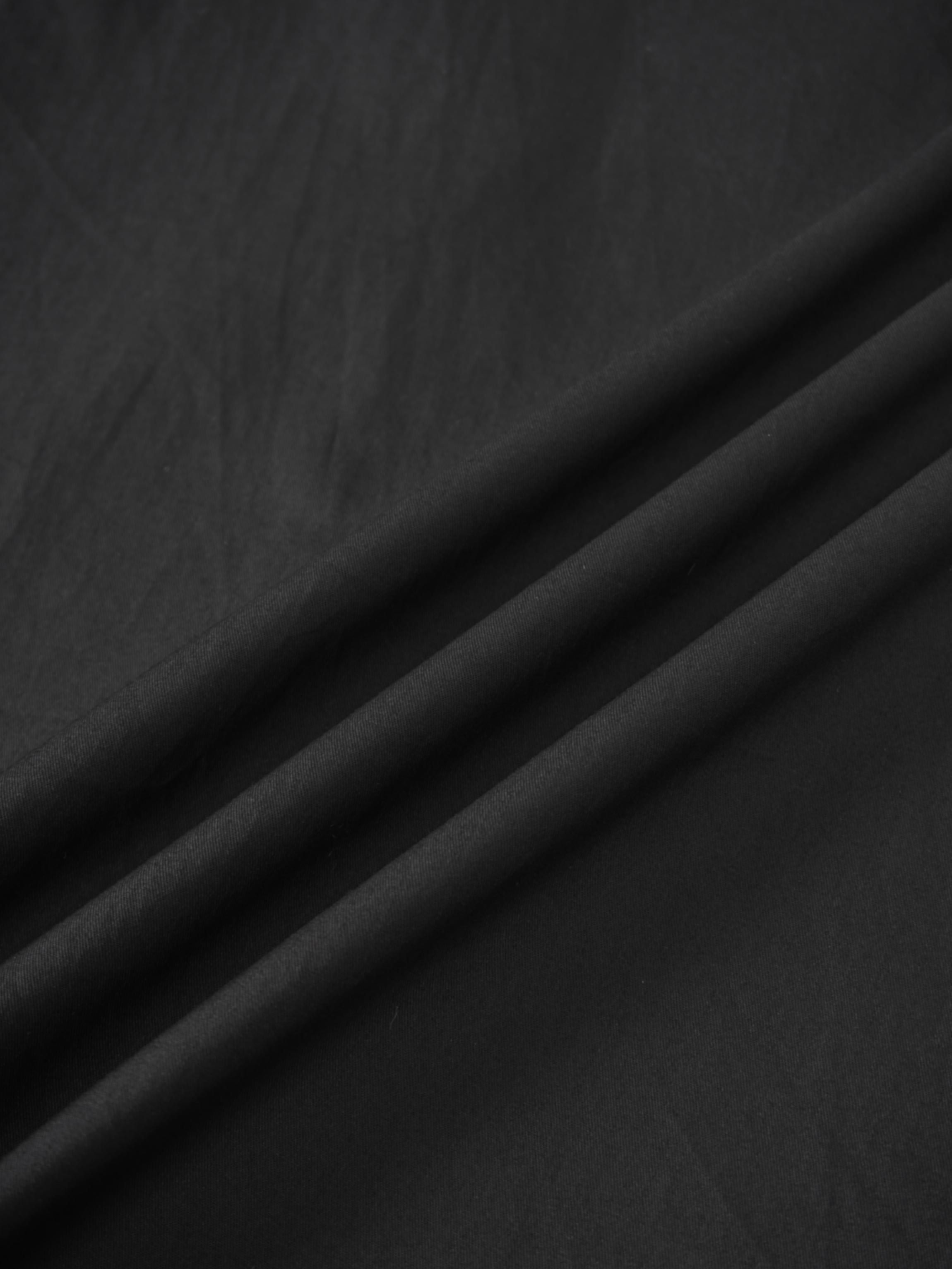 Cotton Yoke Circle Skirt-Black