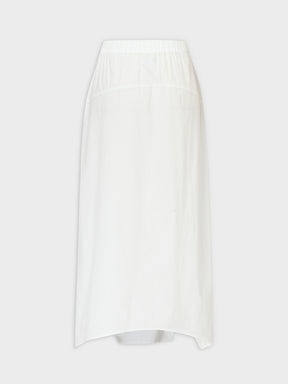 Buckle Cargo Skirt-Ivory