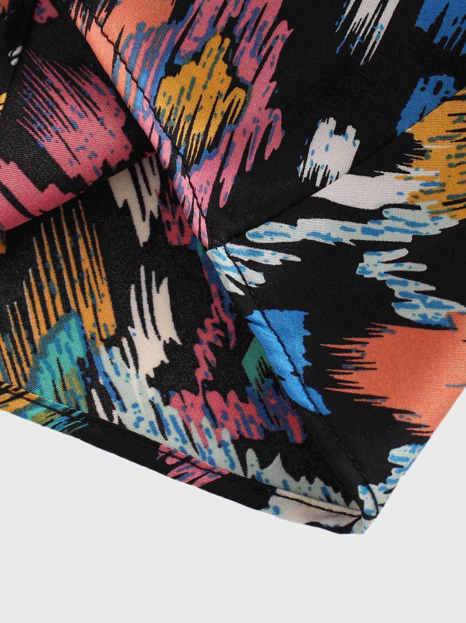 Printed Satin Slip Skirt-Multi Color