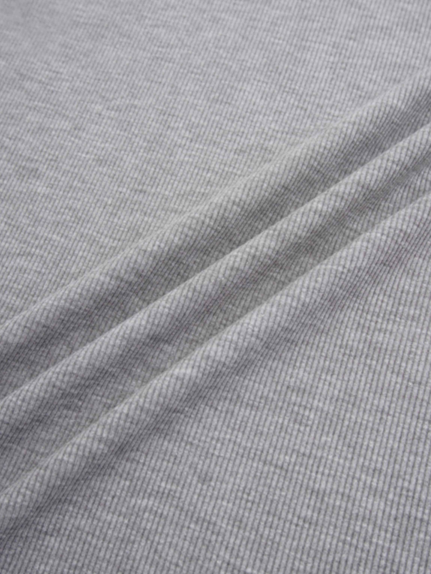 Crew Ribbed Dolman-Heathered Grey