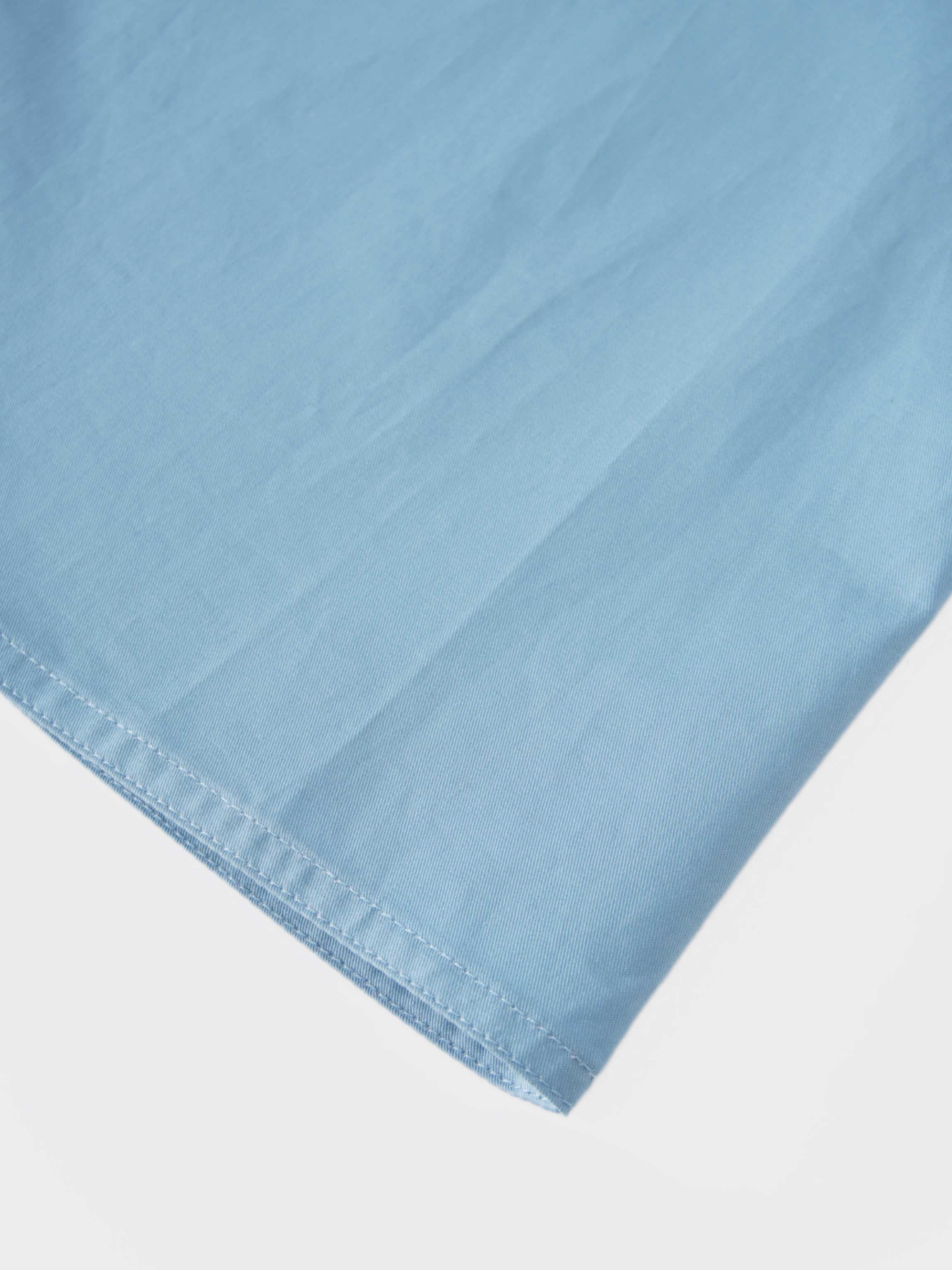 Cotton Yoke Circle Skirt-Blue