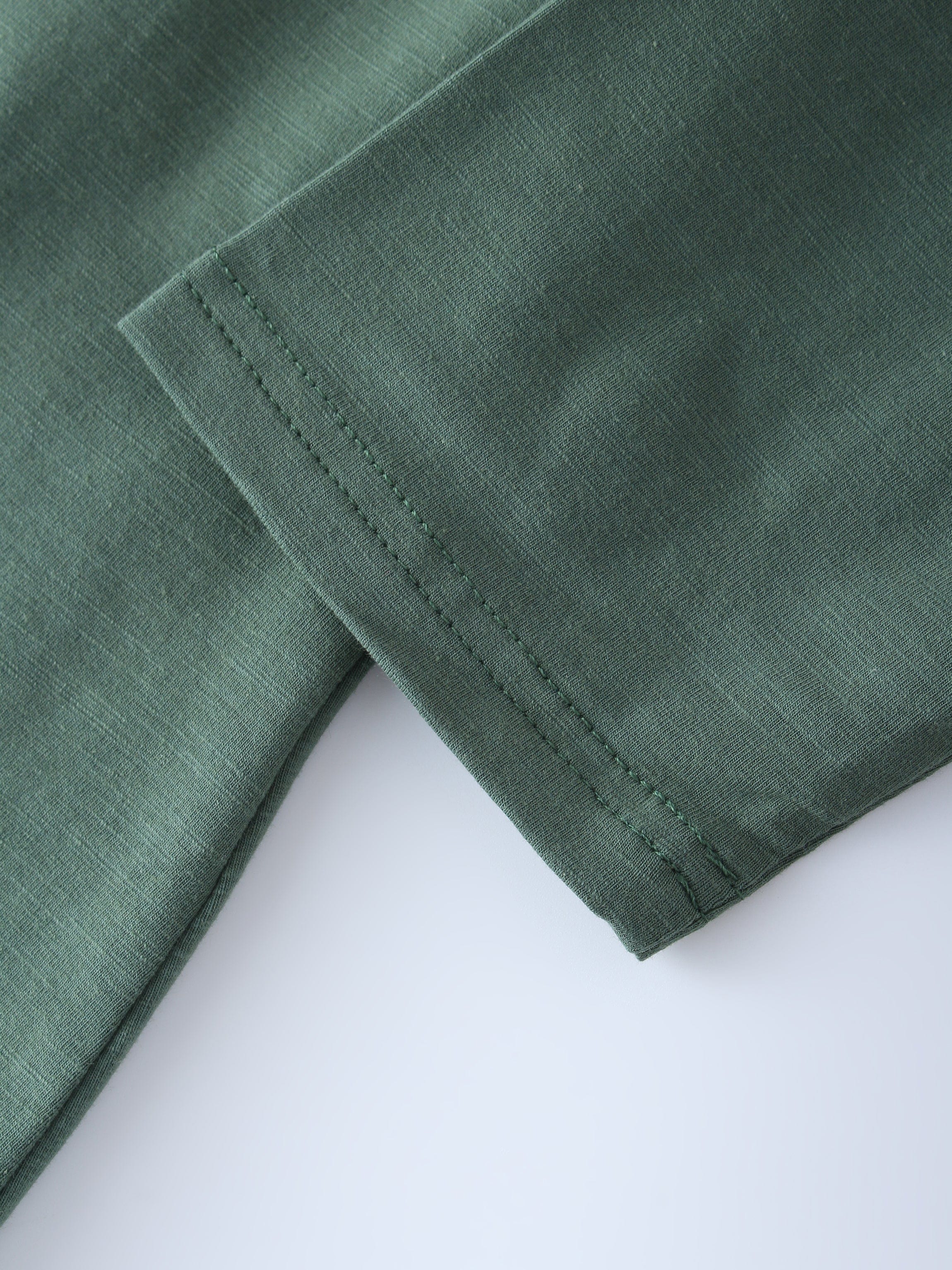 4 BUTTON HENLEY TEE-GREEN