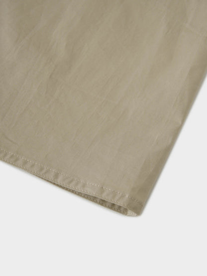 Cotton Yoke Circle Skirt-Tan