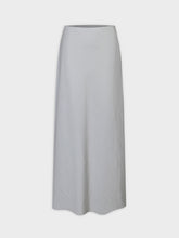 Crinkle Cotton Skirt 38"-Grey
