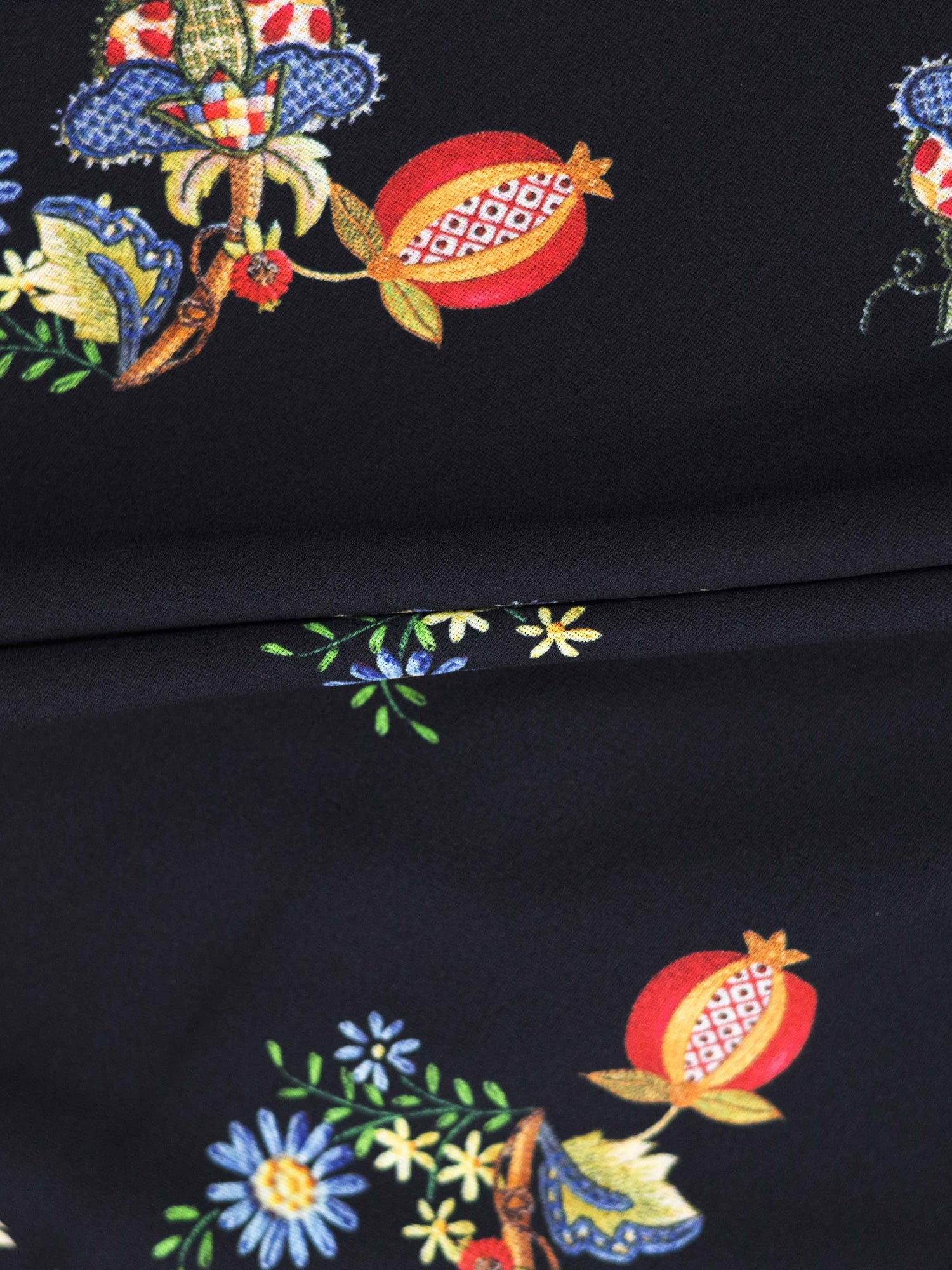 Bow Blouse-Pomegranate Floral