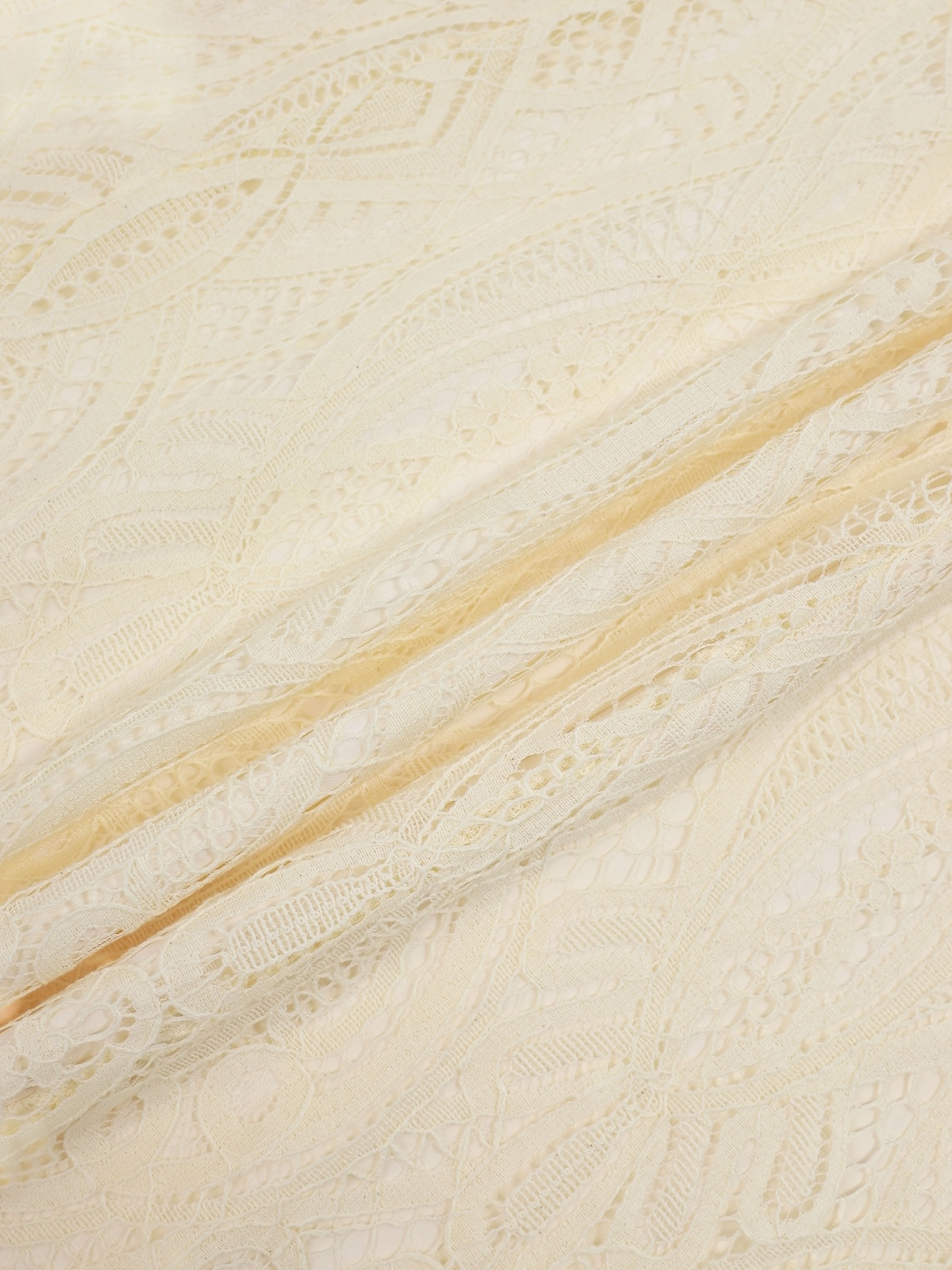 Lace Detail Dress-Ivory