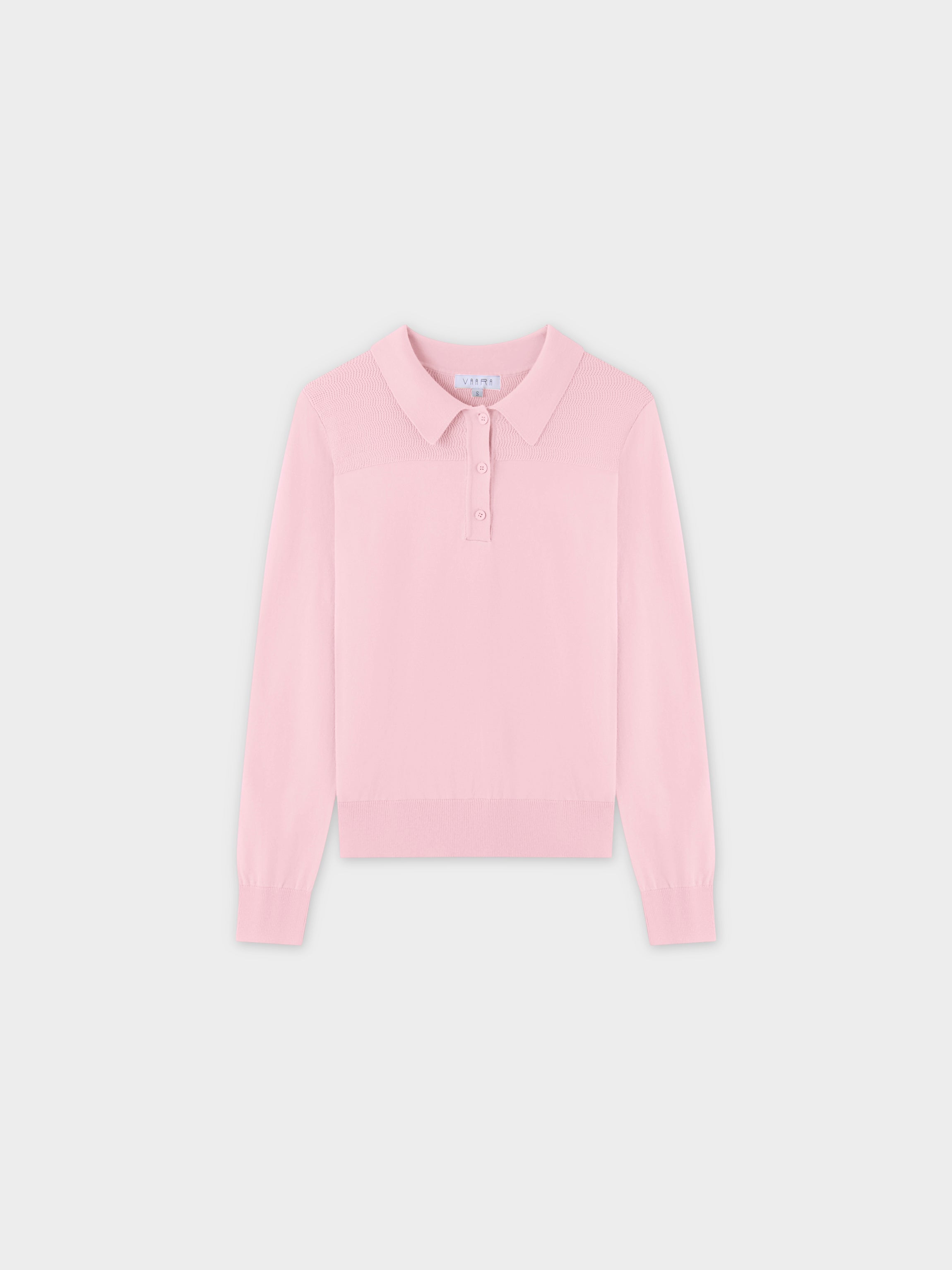 Mesh Top Sweater-Light Pink