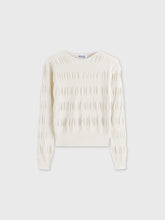 Ruched Sweater-White