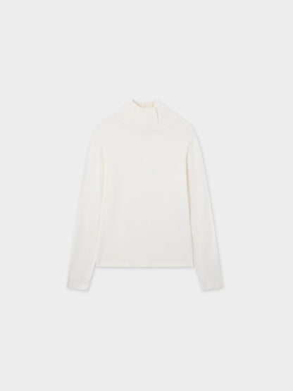 Knit Turtleneck-Cream