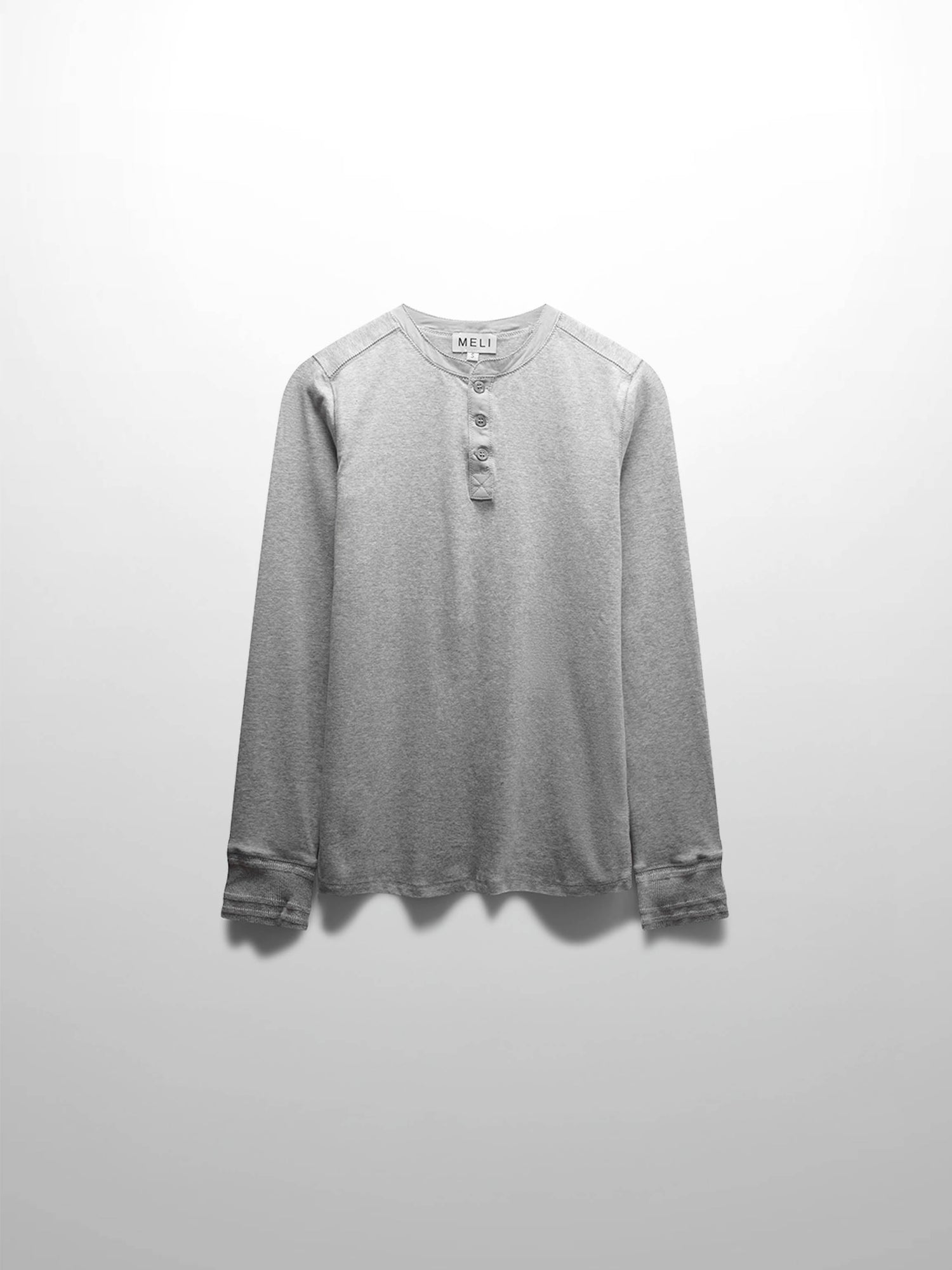 Trim Detail Henley-Dark Grey