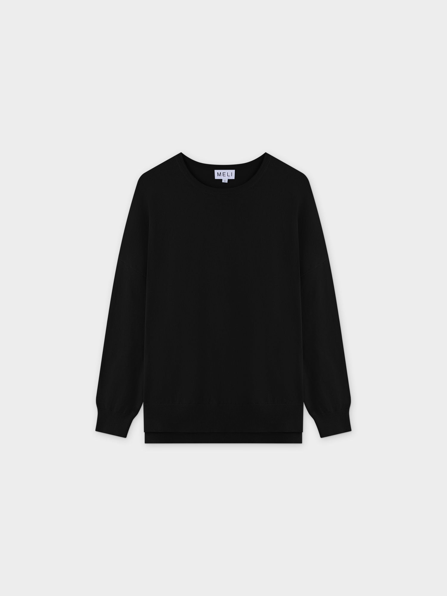 Oversized Lightweight Sweater-Black