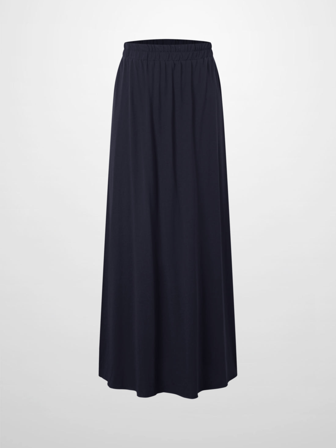 Elastic Waist T-Shirt Skirt-Navy