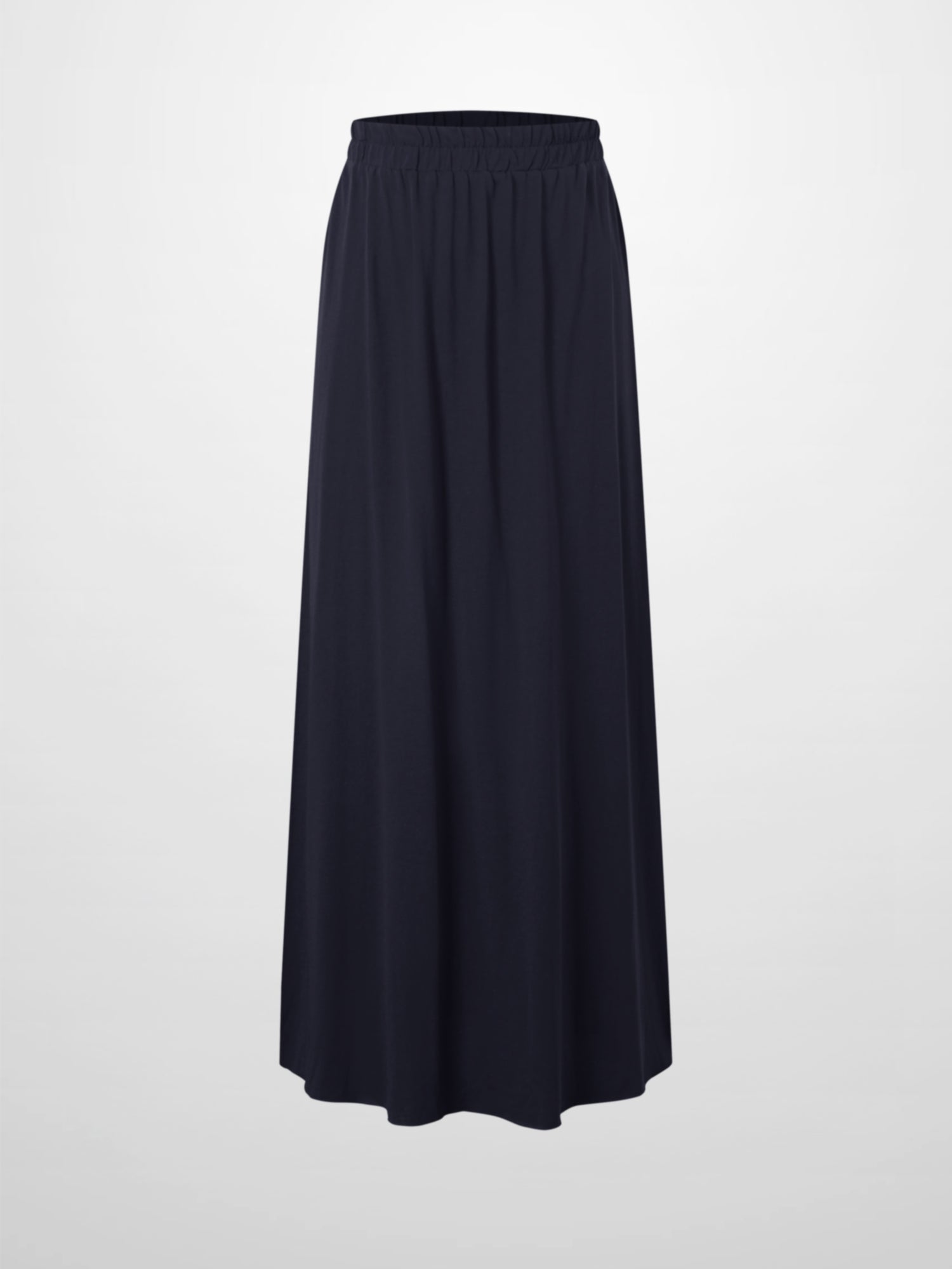 Elastic Waist T-Shirt Skirt-Navy