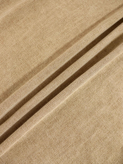 Inverted Yoke Pleat Denim Skirt-Light Tan