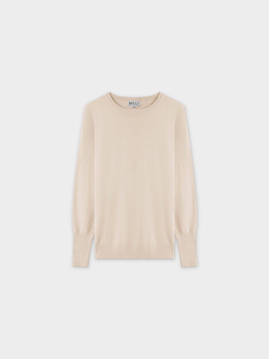 Basic Crew Sweater LS-Ivory