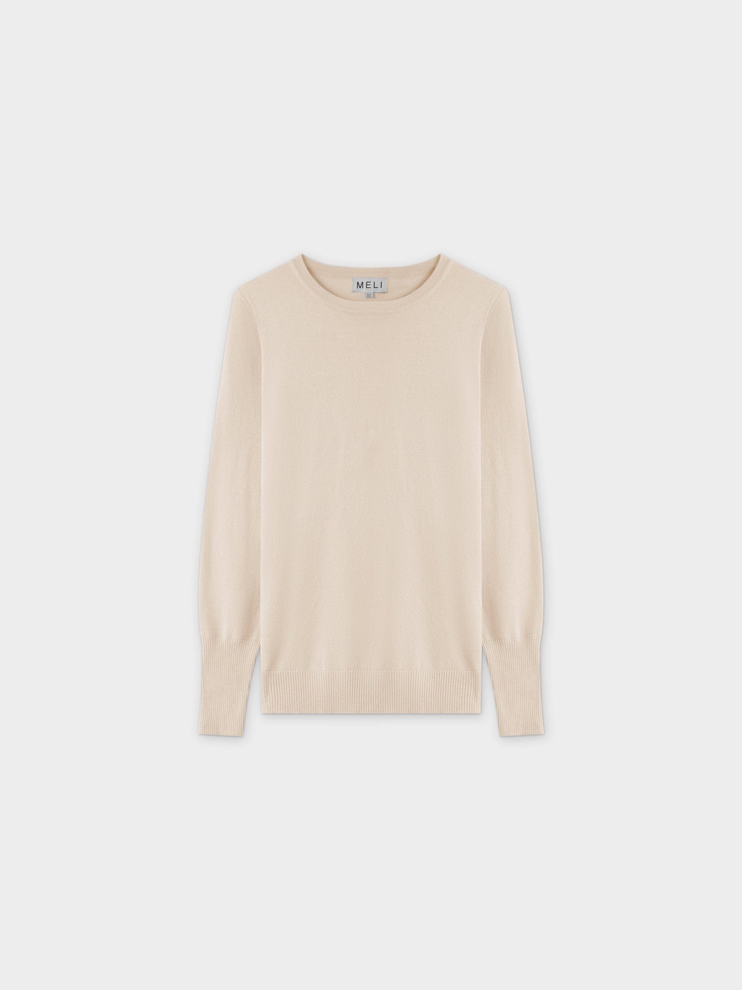 Basic Crew Sweater LS-Ivory