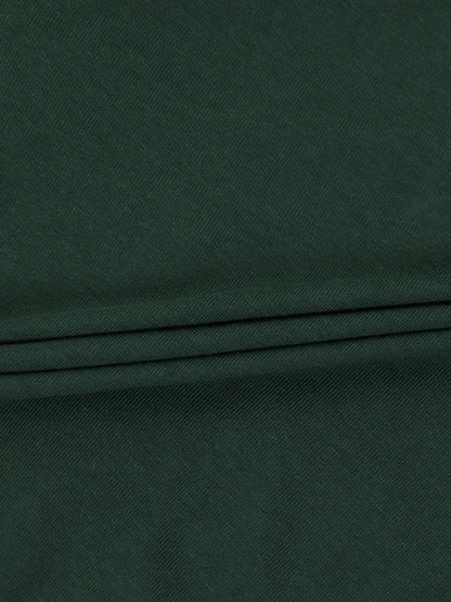 Wool Blend Collared Cardigan-Green