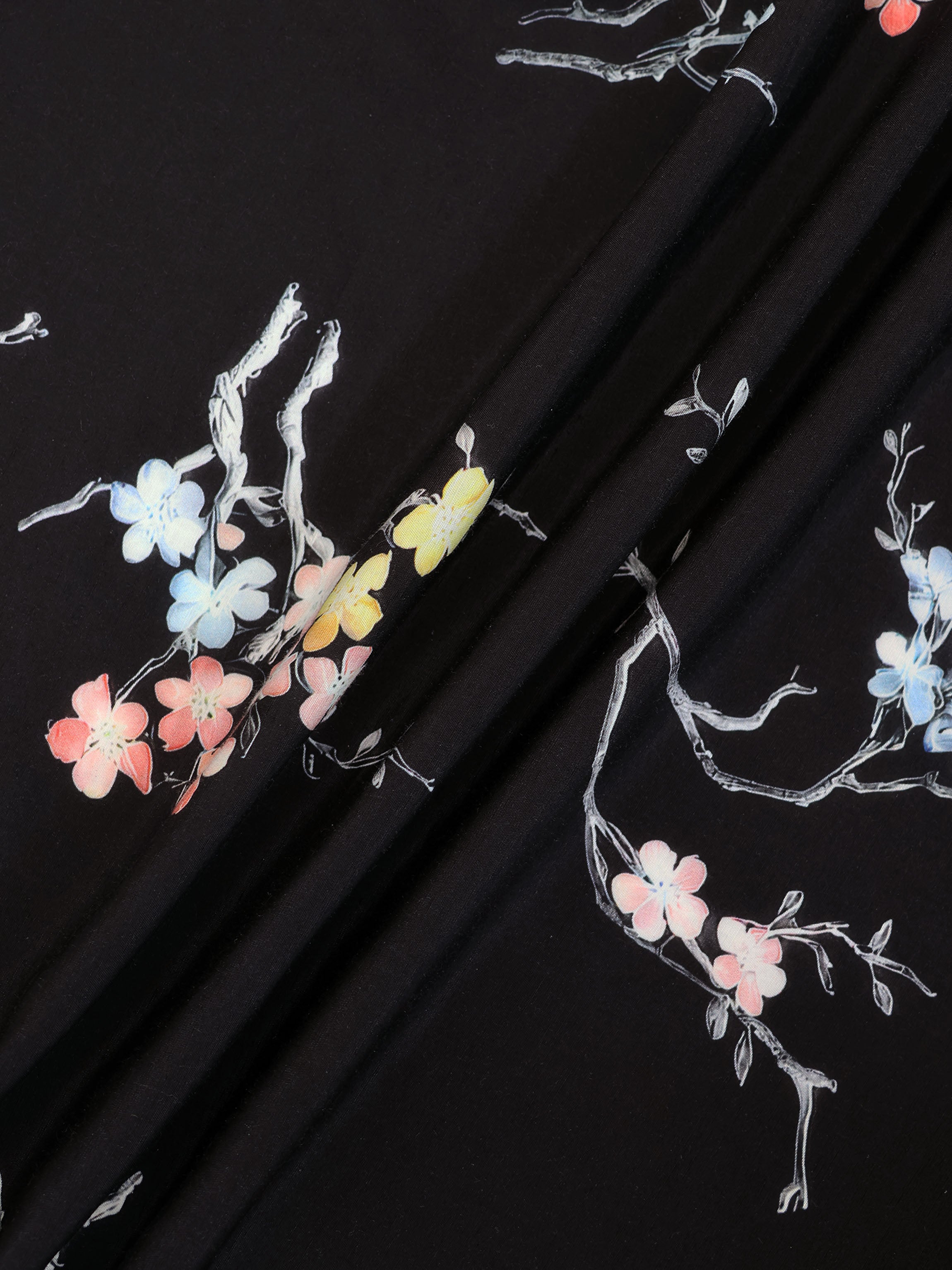 Flutter Sleeve Wrap Dress-Bunches of Floral