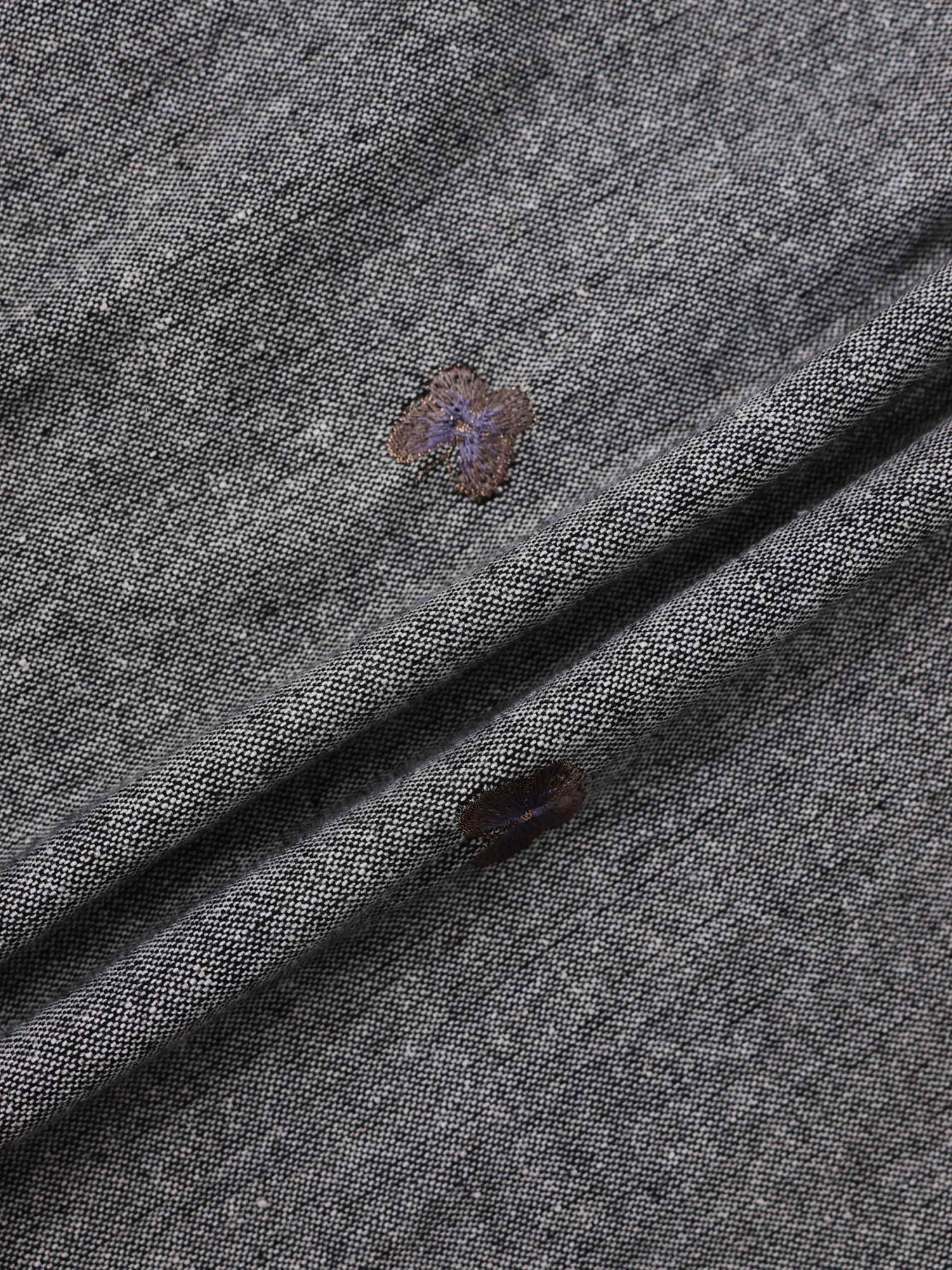 Drop Waist Shirtdress - Embroidered Butterfly