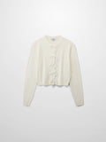 5 Bow Crop Cardigan-Ivory