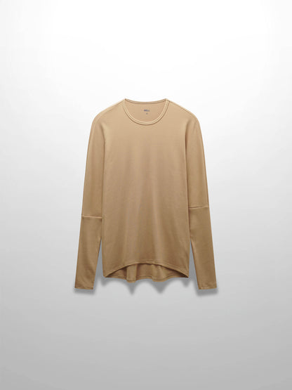 CREW RIBBED DOLMAN-TAUPE
