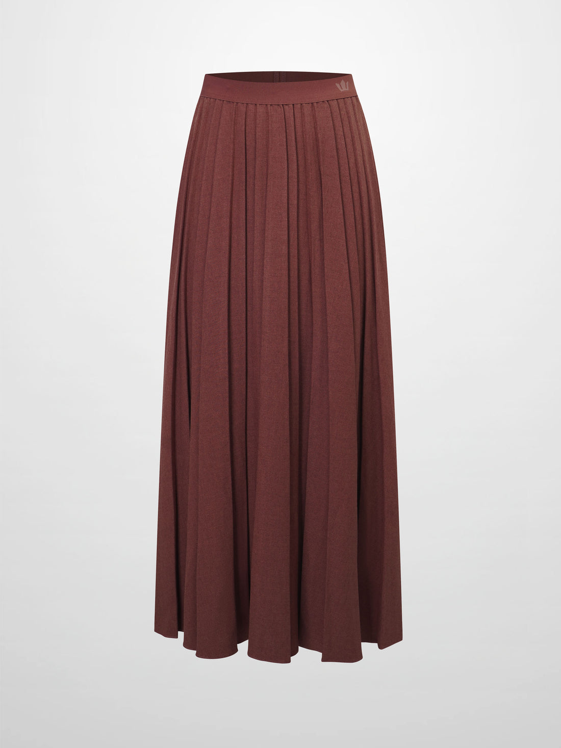 Marni Pleated Skirt 37&quot;-Burnt Berry
